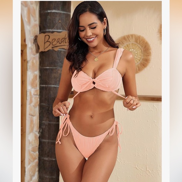 Zaful Other - Zaful Coral Bikini Set